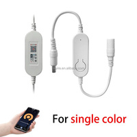 Variateur de lumière LED Wifi Tuya 12-24V, interrupteur de réglage de la luminosité pour bandes lumineuses monocolores, contrôleur LED compatible Alexa et Google Assistant