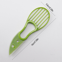 Vente directe usine – Outil de cuisine multifonctionnel 3-en-1 en plastique écologique et réutilisable pour couper et peler l'avocat