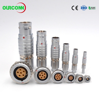 Connecteur circulaire mâle-femelle Push-Pull - Série LGG-G 0B B, fiche droite 2-32 broches avec pince à fil