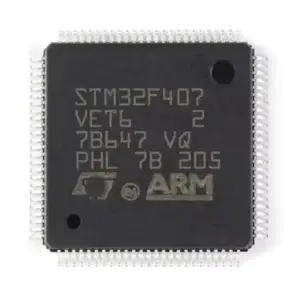 Stm32f407 Stm32f4 Integrated Circuits IC MCU 32BIT 512KB FLASH 100LQFP Microcontroller Stm32f407vet6