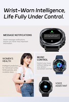 Reloj Inteligente con Correa de Silicona Giratoria Redonda, Linterna LED, Llamadas Bluetooth, Notificaciones, Monitoreo de Salud y Rastreador de Actividad Física
