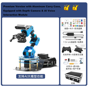 Bras robotique <span class=keywords><strong>WD</strong></span>-HE Raspberry Pi <span class=keywords><strong>5</strong></span> ArmPi Ultra Open Source ROS2 avec caméra de vision profonde pour robotique interactive et IA (grands modèles) - Product Image 3