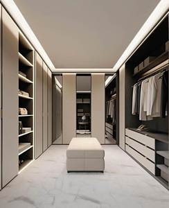 Vestiaire chambre garde-robe personnalisation professionnelle Style bois massif Style Style moderne garde-robe vestiaire personnalisation - Product Image 2