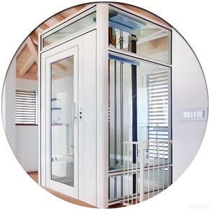 Ascenseurs panoramiques automatiques à grande vitesse pour cabine en verre, 3/4 étages, villa résidentielle, entraînement AC, plancher en PVC, ascenseur domestique - Product Image 3