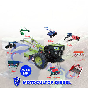 Prix des motoculteurs miniatures diesel agricoles 8HP12HP 15HP 18HP 20HP 22HP à deux roues, mini tracteurs à main marcheurs en Kenya - Product Image 1