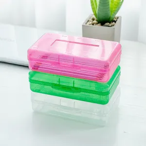 Custom Clear Plastic Stylus Transparent Fountain glitter Pen pencil case box