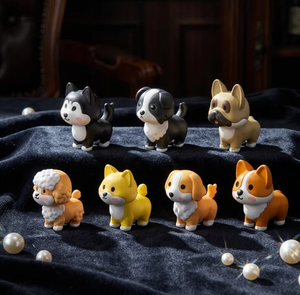 Fabricante de Figuras Coleccionables en Tendencia: Miniaturas 3D de Perros (Corgi, <span class=keywords><strong>Shiba</strong></span> Inu, Frenchie, Husky) - Caja Misteriosa con Encantos 3D y Rellenos para Regalo (Juguete) - Product Image 1