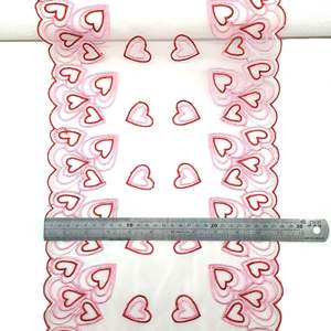 28CM çok renkler mevcut ev dekorasyon ve bayanlar Lingeries için güzel kalp şekli nakış dantel - Product Image 6