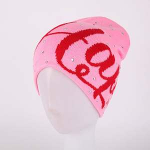 Bonnets d'hiver en tricot de haute qualité, personnalisés avec logo, jacquard, strass, vente en gros - Product Image 5
