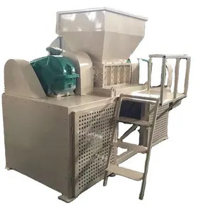 Industrielle heavy duty doppel welle schredder abfall holz reifen schredder maschine für schrott recycling