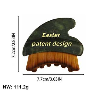 Outil facial Gua Sha en <span class=keywords><strong>jade</strong></span>, réducteur <span class=keywords><strong>de</strong></span> <span class=keywords><strong>double</strong></span> <span class=keywords><strong>menton</strong></span> et sculpteur <span class=keywords><strong>de</strong></span> la ligne du visage, planche Guasha en <span class=keywords><strong>pierre</strong></span> naturelle pour massage du visage et du cou - Product Image 3