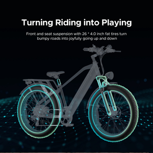 <span class=keywords><strong>Bicicleta</strong></span> Eléctrica de Trekking E26 de 26 Pulgadas para Reino Unido y UE, 250W 48V16AH, 140km de Autonomía, Doble Suspensión, Todoterreno, <span class=keywords><strong>Bicicleta</strong></span> Eléctrica Urbana - Product Image 4