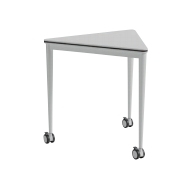 Bureau d'étudiant triangulaire mobile avec roulettes verrouillables pour l'apprentissage des élèves, mobilier de classe, table scolaire modulaire combinée, sur mesure