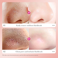 Bâtonnets Nettoyants au Charbon de Bambou Format Voyage pour Hommes et Femmes – Éliminateur de Points Noirs et Acné – Bandes Purifiantes pour le Visage B1