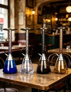 Cachimba de Lujo de Aleación de Aluminio con Base de Vidrio con Acabado Espejo, Set de Regalo para Bar y Viajes - Product Image 6