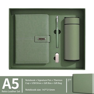 2026 New Custom Promotional Business <strong>Gift</strong> Sets Corporate Office Executive <strong>Gift</strong> Item With A5 PU Leather Journal Pen Thermos Flask - Product Image 4