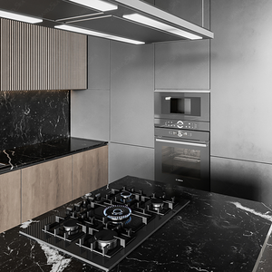 เฟอร์นิเจอร์<span class=keywords><strong>ครัว</strong></span>ทรงตัวแอล สไตล์โมเดิร์น อเนกประสงค์ บานพับในตั<span class=keywords><strong>ว</strong></span> หรูหรา ชุดครั<span class=keywords><strong>ว</strong></span>ครบชุด ตู้แบบเปิด - Product Image 6