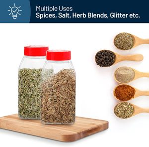 Hot Selling Empty Nordic <b>Spice</b> Jar <b>Labels</b> Bottle with Shakers Eco-friendly PET Plastic Leak-Proof 100ml Capacity - Product Image 4