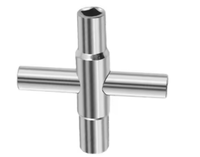Mini clé carrée universelle 4-en-1 pour robinet |   Outil de purge de radiateur et de compteur de gaz 6/7/8/9 mm