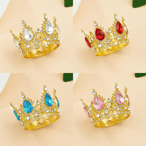 มงกุฏขนาดเล็กสำหรับเจ้าหญิงและมงกุฎสำหรับเจ้าสาวมงกุฎเค้กวันเกิดอุปกรณ์เครื่องประดับผมสำหรับงานแต่งงาน - Product Image 1