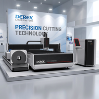 Mesin Pemotong Laser Serat Derek-CNC Berpendingin Air Kontrol Cypcut Motor Servo Fuji untuk Pemotongan Lembaran Logam, Pipa, Kayu, Karet AI