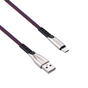 OEM Phẳng V8 Cáp Hợp Kim Kẽm Đầu Và Dây Vải Micro USB2.0 Gốc Sạc Micro USB Cable - Product Image 4
