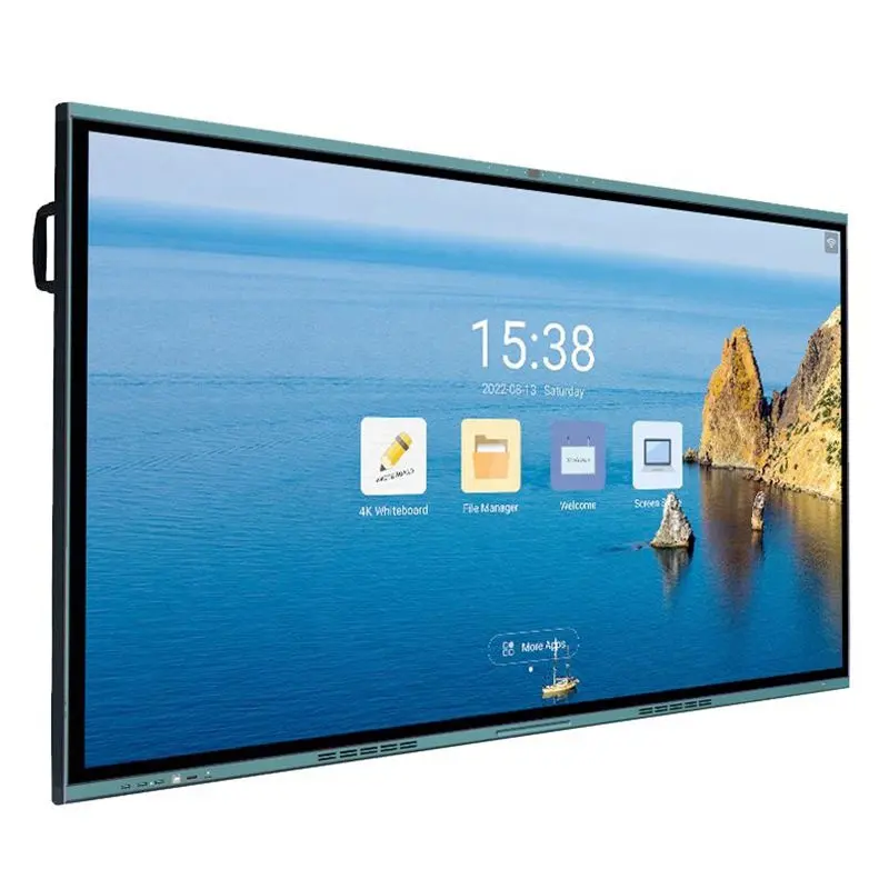 Pizarra inteligente de enseñanza con pantalla táctil, pantalla antideslumbrante 4K de 65 pulgadas, tablero interactivo inteligente