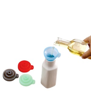 Silicone Funnel Foldable Oil Pouring Spout Kitchen Cooking Food Grade Portable Lightweight Multi Color - Product Image 2