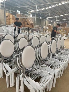 Gran oferta, sillas de Hotel baratas, venta al por mayor, fiesta, banquete de Metal, banquete de boda dorado, silla, chaise Marriage - Product Image 4