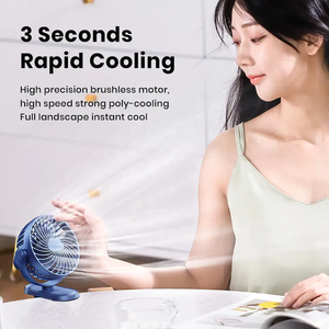 Auto <span class=keywords><strong>Clip</strong></span> Ventilator Oplaadbare 3 Windsnelheid Koelventilator Kleine <span class=keywords><strong>Clip</strong></span> Ventilator - Product Image 6