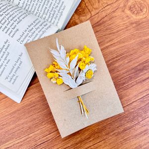 การ์ดมินิมอลสไตล์โบโฮประดับดอกยิปโซฟิล่าแห้ง สำหรับบันทึกขอบคุณ ของขวัญวันเกิด ของขวัญคริสต์มาส - Product Image 5