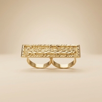 Bague Pharaon en laiton plaqué or JXX Jewelry, taille ajustable, style hip-hop, unisexe