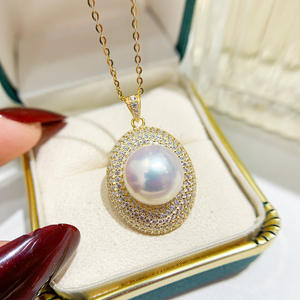 ตัวจับจี้เงินแท้ S925 สำหรับทำสร้อยคอลูกปัดกลมขนาด 11-13 มม. พร้อมอุปกรณ์เสริมหยกสำหรับทำเครื่องประดับ-31016 - Product Image 1