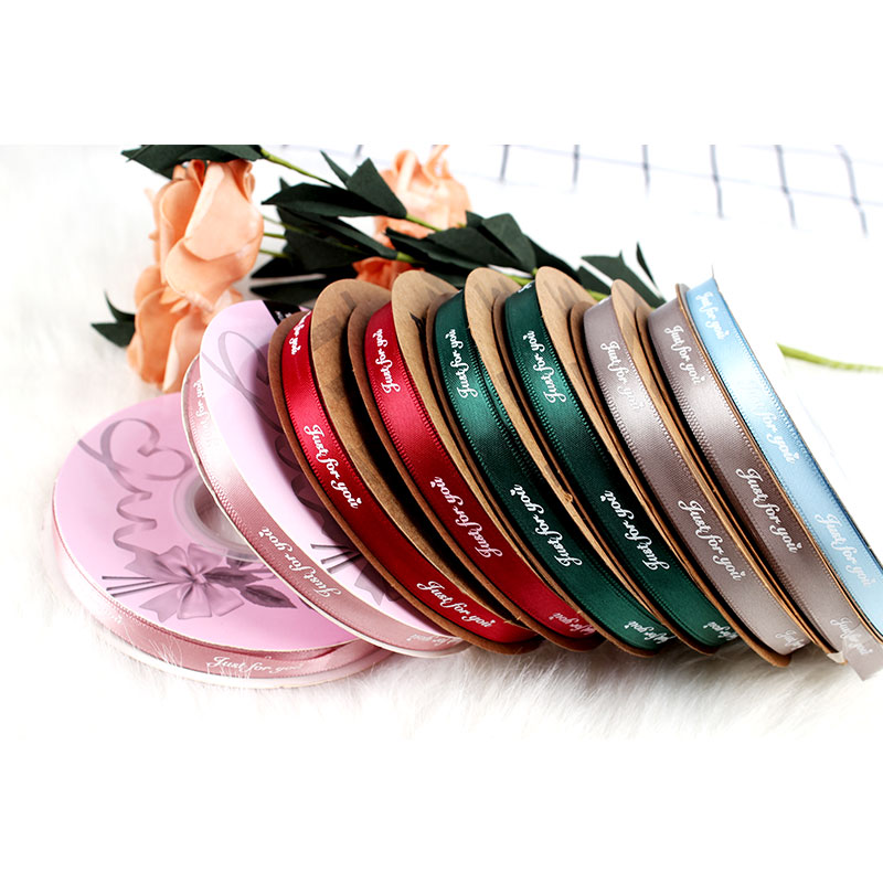 Single Face 100% Polyester Custom Gift Wrapping Ribbon Printed Ribbon Factory Wholesale RIBBONS Gift for Packaging