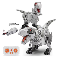 HW TOYS 960 Uds programación de Control remoto Tyrannosaurus Rex juegos de bloques de construcción con Camino, giroscopio niños Rc dinosaurio Robot juguete