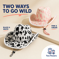 Chapeau de cowboy pour enterrement de vie de jeune fille - Accessoire de costume sur le thème western pour fête prénuptiale, Nouvel An chinois, Saint-Valentin, en polyester