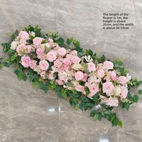 Dekorasi Pernikahan, Wisuda, Hari Valentine Buatan Tangan dari Sutra Lembut Buatan, Mawar & Hydrangea Seperti Asli, Penanda Lorong Gantung