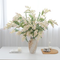 Buket Bunga Buatan Akasia Locust Blossom Prancis, Mewah dan Menyerupai Asli untuk Pernikahan, Acara Luar Ruangan, Dekorasi Bunga Sutra