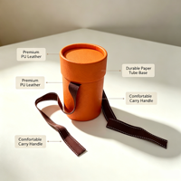 Boîte cadeau cylindrique personnalisée, emballage en tube de papier rond pour foulards, cosmétiques et petits cadeaux