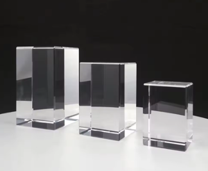 Bloque de Cristal Óptico K9 en Forma de Puente Pequeño, Tamaño S, Tema de Amor, <span class=keywords><strong>Arte</strong></span> Popular, para Grabado Láser, Venta al Por Mayor de Fábrica - Product Image 3