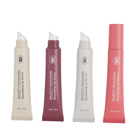 Tube de baume à lèvres rose personnalisé, tube de luxe à presser, 10-30 ml, tubes à lèvres en plastique, contenants vides avec bouchon à clapet