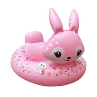 Bouée gonflable en PVC en forme de requin pour enfants, siège flottant à chevaucher pour tout-petits, idéale pour la plage en été