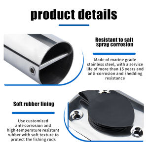 Soporte para Caña de Pescar de Acero Inoxidable, Anticorrosión, Resistente a la Oxidación, para Yates, Accesorios Marinos - Product Image 4