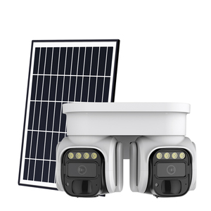 HD 4G LTE Doble cabeza giratoria 360 grados Vigilancia panorámica Tarjeta SIM solar IP 65 Visión nocturna Cámara impermeable - Product Image 5