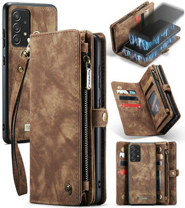 Étui portefeuille en cuir à rabat, coque rigide magnétique pour iPhone 13, <span class=keywords><strong>Samsung</strong></span> Galaxy A52, 2 en 1 - Product Image 1