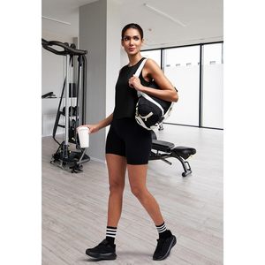Camiseta Deportiva Corta sin Mangas para Mujer FOXA, Cuello Redondo, Ligera, para Yoga, Running, Pilates, Ropa Deportiva, Spandex, Poliéster, Ajuste Atlético - Product Image 5