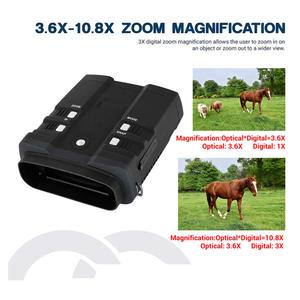 <span class=keywords><strong>Jumelles</strong></span> infrarouges avec vision nocturne 1080P Image 3.6-10.8X31mm avec carte TF 64G Écran LCD 4 pouces Prise de <span class=keywords><strong>photos</strong></span> et de vidéos en vision nocturne - Product Image 6