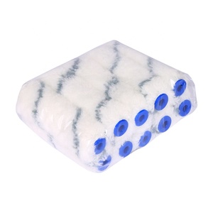 Rouleau de peinture mini en acrylique gris à rayures de 4 pouces, fixation thermique, épaisseur de la fibre de 11 mm - DIY Industriel OEM pour projets de peinture - Product Image 3