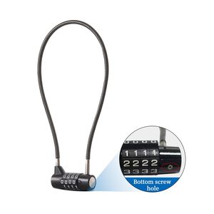 Cadenas à combinaison à 4 chiffres <span class=keywords><strong>pour</strong></span> vélo Serrure à câble étanche réinitialisable Serrures de <span class=keywords><strong>porte</strong></span> <span class=keywords><strong>pour</strong></span> <span class=keywords><strong>sac</strong></span> de valise de gymnastique - Product Image 3