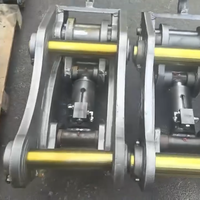 Attache rapide mécanique manuelle pour mini-excavatrice 3-6 tonnes avec verrou de sécurité visible, fabrication OEM ODM